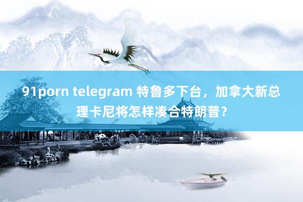 91porn telegram 特鲁多下台，加拿大新总理卡尼将怎样凑合特朗普？